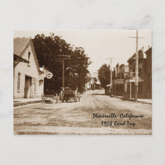 Cartão Postal Placerville CA 1908
