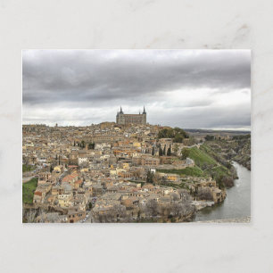 Cartão Postal Plain Toledo, Espanha, Rio Tajo Castela-La Mancha