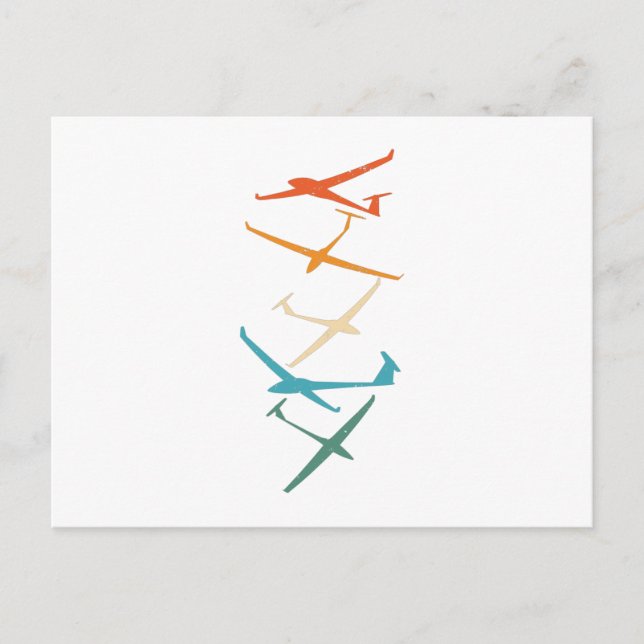 Cartão Postal Planadores | Térmicos-piloto de planador Soando Pr (Frente)