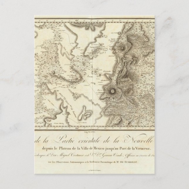 Cartão Postal Planalto da Cidade do México (Frente)