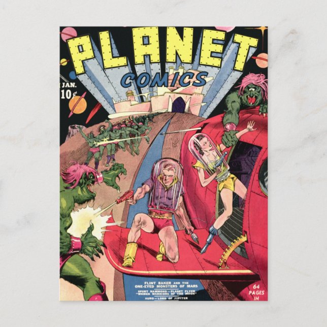 Cartão Postal Planet Comics (Frente)