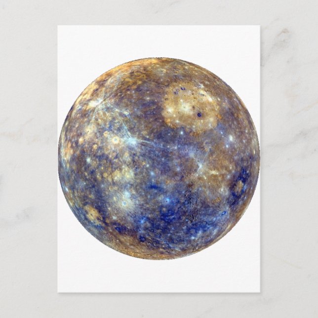Cartão Postal PLANET MERCURY v2 (sistema solar) ~ (Frente)