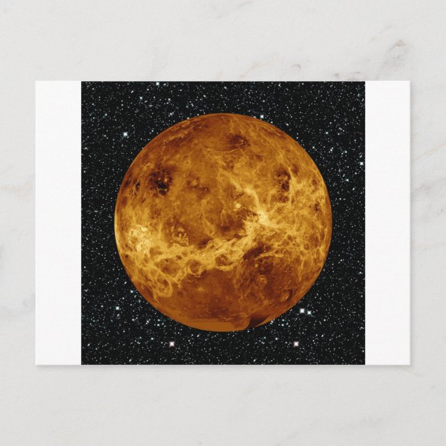 Cartão Postal PLANET VENUS radar para visualização em estrela ~ (Frente)