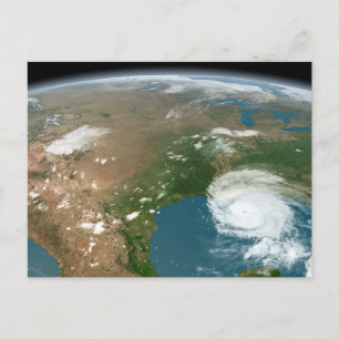 Cartão Postal Planeta Panorâmico Terra E Os Eua.