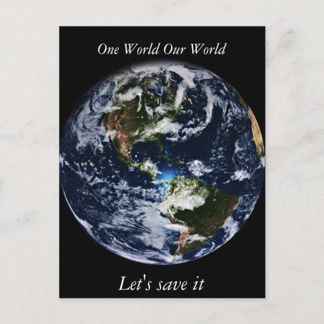 Cartão Postal Planeta Terra (Frente)