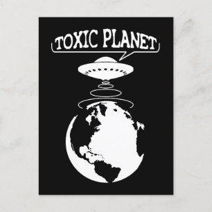 Cartão Postal Planeta Tóxico Proteção do ambiente