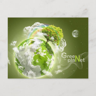 Cartão Postal planeta verde