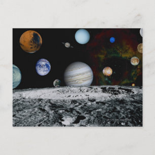 Cartão Postal Planetas do Sistema Solar
