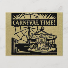 Cartão Postal Planície do tempo do carnaval