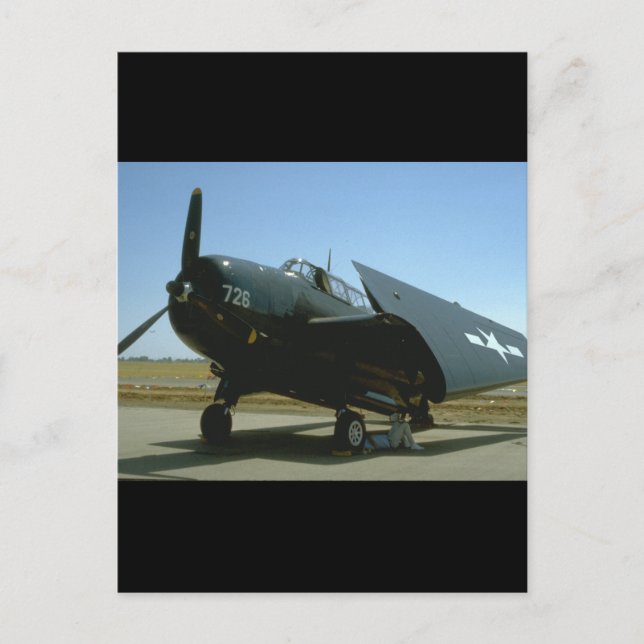 Cartão Postal Planilhas Grumman TBM Avenger_WII (Frente)