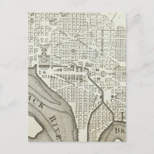 Cartão Postal Plano da Cidade de Washington