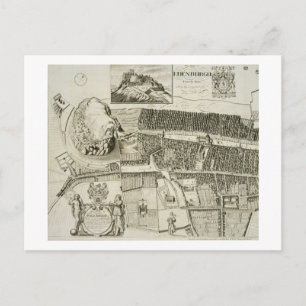 Cartão Postal Plano de Edimburgo, pub. apresentada por John Smit