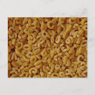 Cartão Postal Plano de fundo alfabético exclusivo