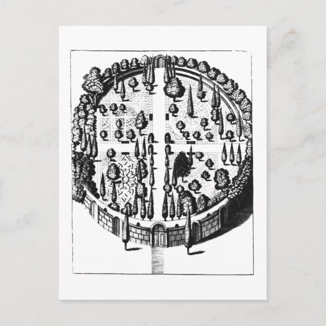 Cartão Postal Plano do Jardim Botânico da Universidade (Frente)