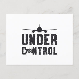 Cartão Postal Plano RC sob controle Avião piloto avião RC