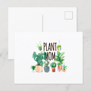Cartão Postal Planta Mãe - Jardinagem, Presente De Plantador Par