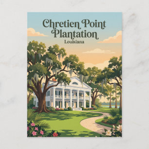 Cartão Postal Plantação Chretien Point Louisiana