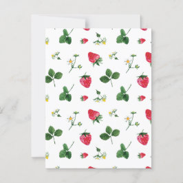 Cartão Postal Plantas de morango
