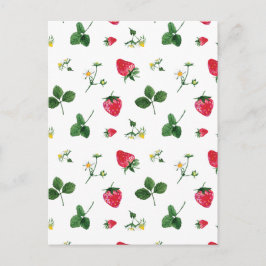 Cartão Postal Plantas de morango