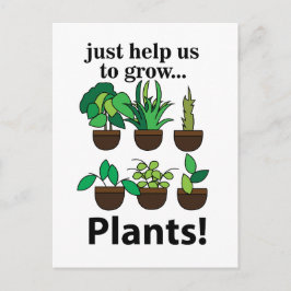 Cartão Postal Plantas Nos Ajudam A Cultivar Plantas