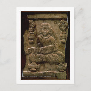 Cartão Postal Plaque abbaside, Iraque ou Irã, século 12 (marfi