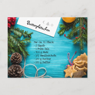 Cartão Postal Plätzchenrezept