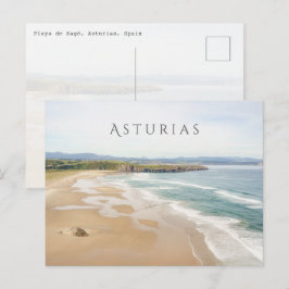 Cartão Postal Playa de Xagó, Asturias, Spain Coastal Travel