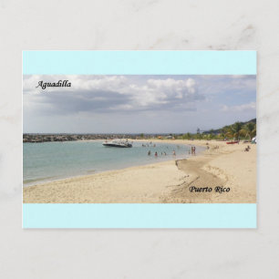 Cartão Postal Playa en Aguadilla Porto Rico,