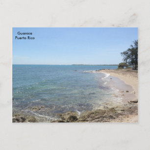 Cartão Postal Playa en Mar Caribe Guanica