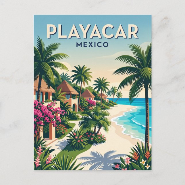 Cartão Postal Playacar México (Frente)