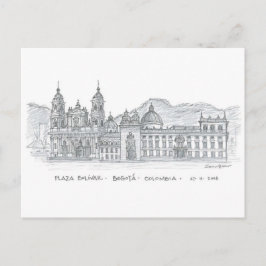 Cartão Postal Plaza Bolívar, Bogotá, Colômbia
