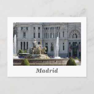 Cartão Postal Plaza de Cibeles, Cartão-postal Madrid