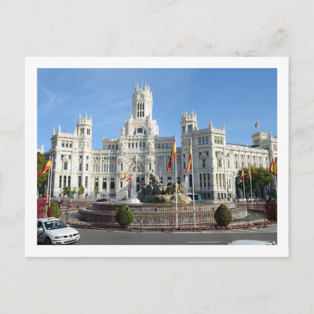 Cartão Postal Plaza de Cibeles, Cartão-postal Madrid (Frente)