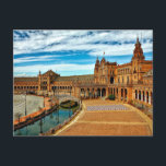 Cartão Postal Plaza de Espana, Sevilha. Espanha<br><div class="desc">Plaza de Espana,  fotografia cênica</div>