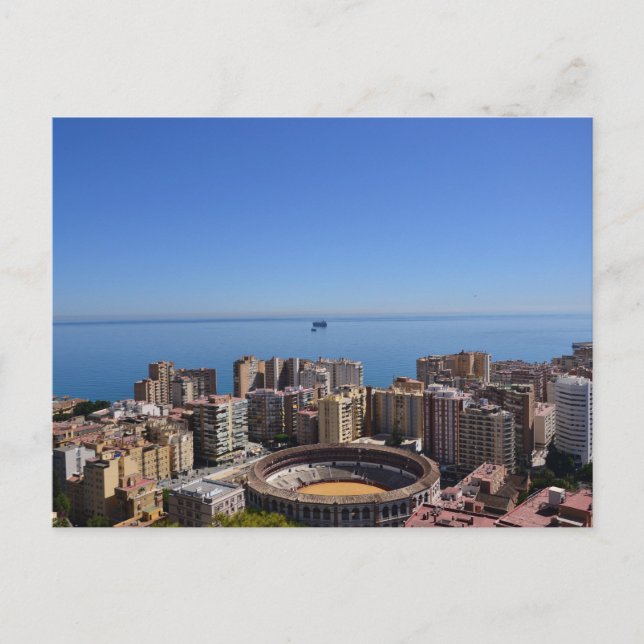 Cartão Postal Plaza de Toros de Málaga (Frente)