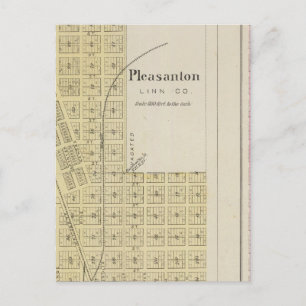 Cartão Postal Pleasanton, Mapleton e Hammond, Kansas