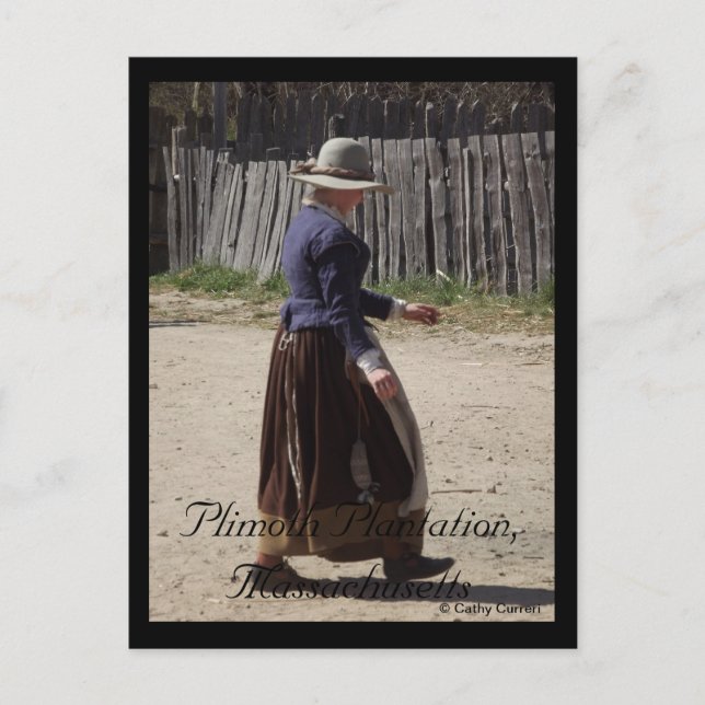 Cartão Postal Plimoth Plantation, Massachusetts (Frente)