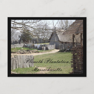 Cartão Postal Plimoth Plantation, Massachusetts