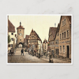 Cartão Postal Ploenlein, Rothenburg (ou ob der Tauber), Bavari