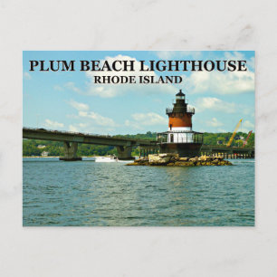 Cartão Postal Plum Beach Lighthouse, Cartão-postal Rhode Island