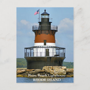 Cartão Postal Plum Beach Lighthouse, Cartão-postal Rhode Island