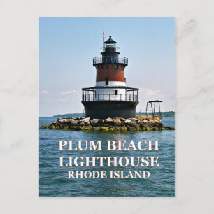 Cartão Postal Plum Beach Lighthouse, Cartão-postal Rhode Island