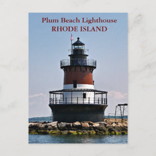 Cartão Postal Plum Beach Lighthouse, Cartão-postal Rhode Island
