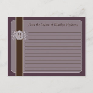 Cartão Postal Plum Classic Harvest Recipards