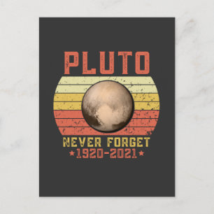 Cartão Postal pluto NUNCA ESQUECER