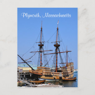 Cartão postal Plymouth Massachusetts Mayflower Shi