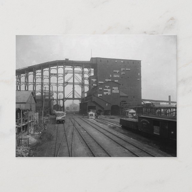 Cartão Postal Plymouth Pa. Cartão-postal do separador de carvão (Frente)