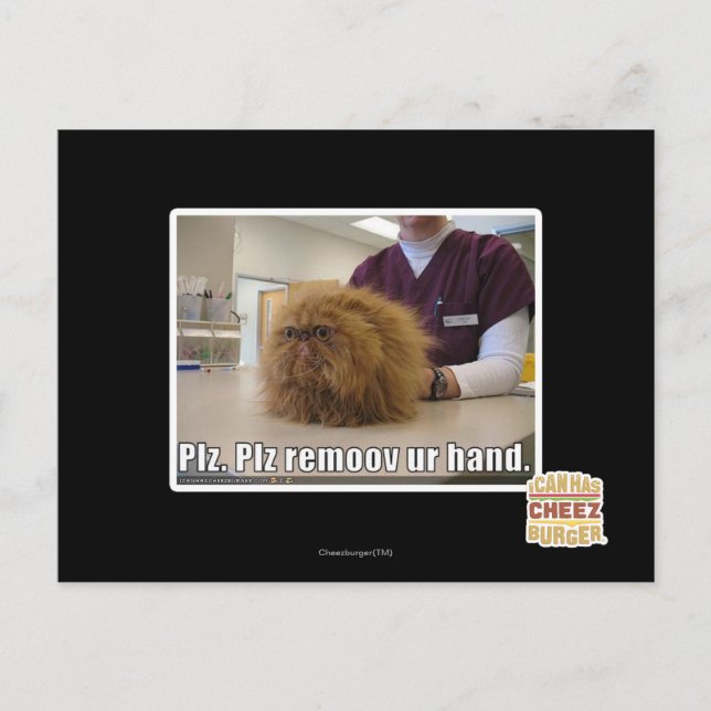 Cartão Postal Plz remove nossa mão (Frente)