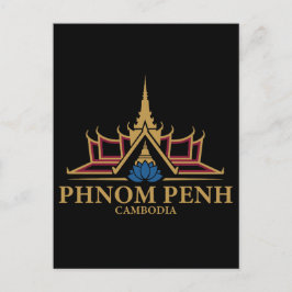 Cartão Postal Pnom Pene Camboja Sudeste Asiático