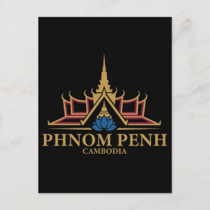 Cartão Postal Pnom Pene Camboja Sudeste Asiático